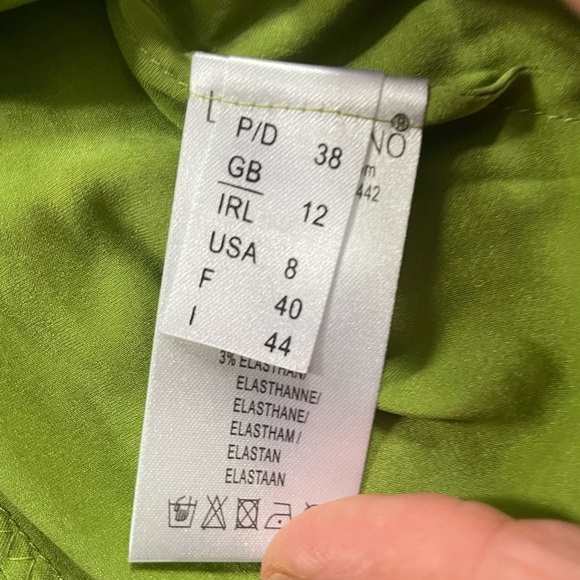 Luisa Cerano Chartreuse Silk Cami - Picture 7 of 10